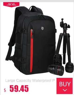 Shockproof Video Backpack Water-resistant Padded Photography Bag Travel Photo Backpacks with Rain Cover