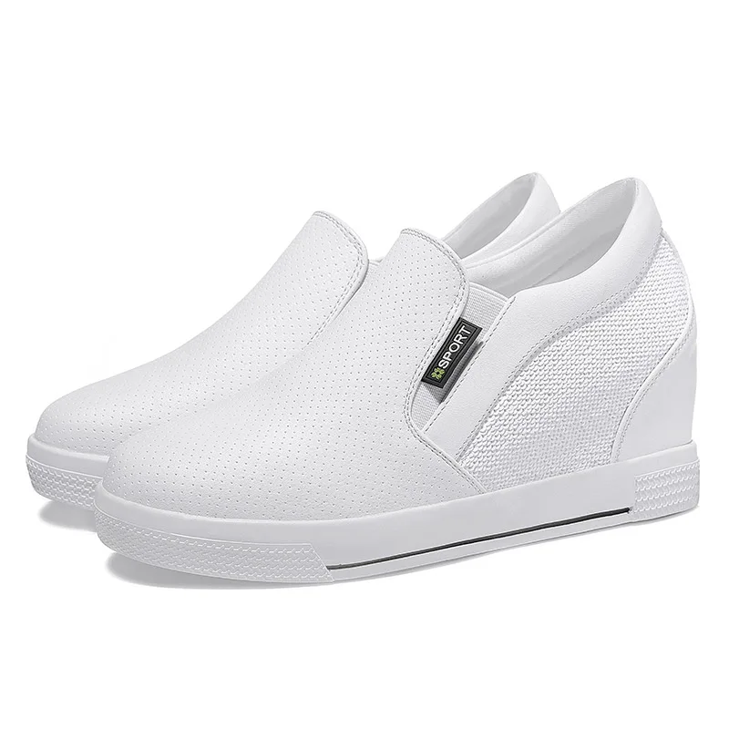 MOLECOLE Женщины Высота Увеличение Клинья Обувь 2017 Новая Весна Туфли На Платформе