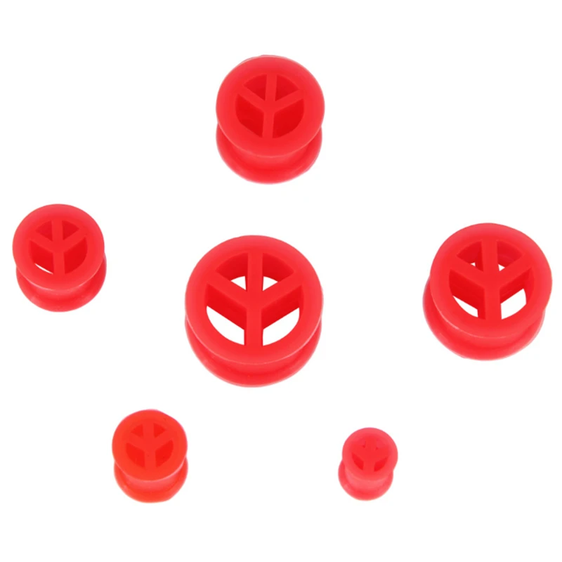 Новый стиль красочные тоннель ушные пробки Калибр акриловый мир носилки