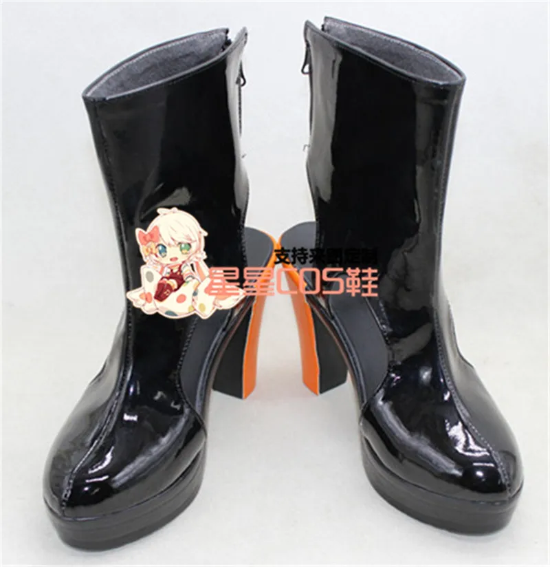 

Macross Frontier Sheryl Nome Black Girls High Heel Cosplay Shoes Boots X002