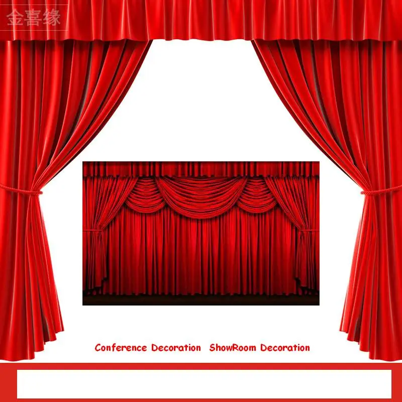 Золотая Бархатная ткань скатерть для конференц-занавесок украшение 160 см в