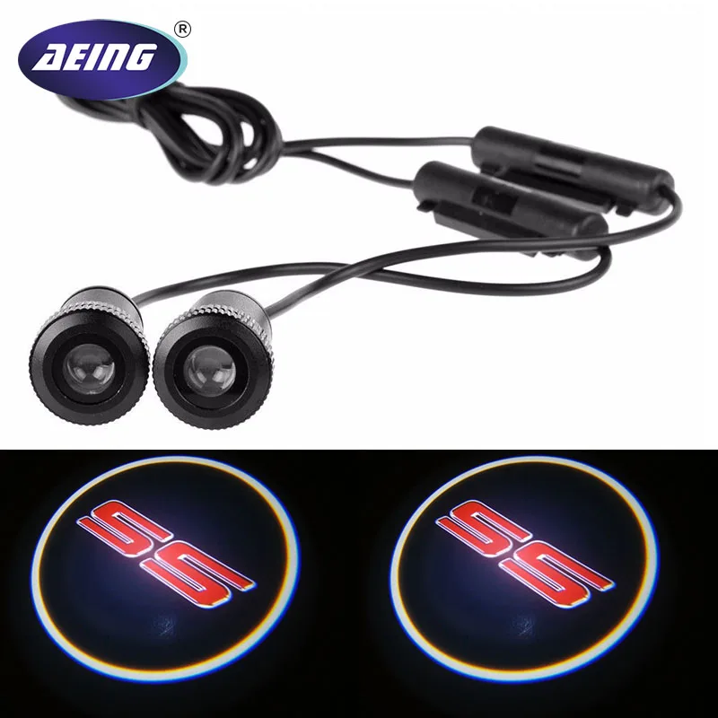 Aeing 2* SS Ghost Shadow логотип Добро пожаловать белый светодиод для автомобиля свет двери лазер вежливое скольжение проектор логотип эмблема лампа для Chevrolet SS