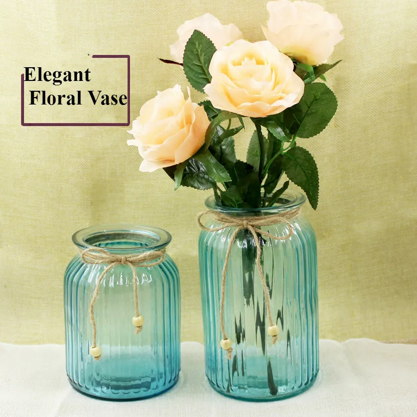 Три шт стеклянная ваза для цветов современный минималистский прозрачный Стекло Америка Стиль Настольный