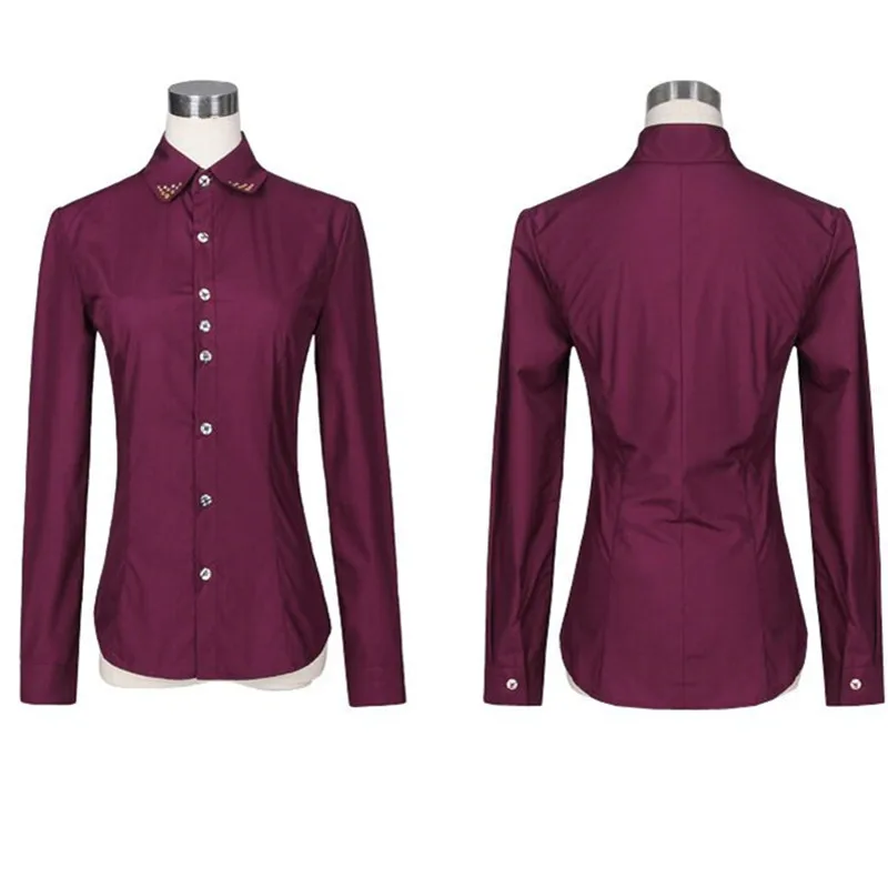 Naviu Новая модная и элегантная женская рубашка с длинным рукавом Тонкая блузка
