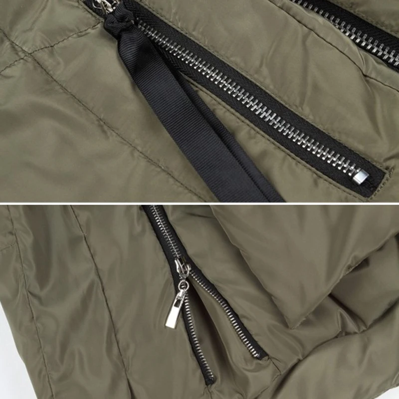 Fionto Для женщин с капюшоном длинные Стиль теплые Зимняя куртка Женская