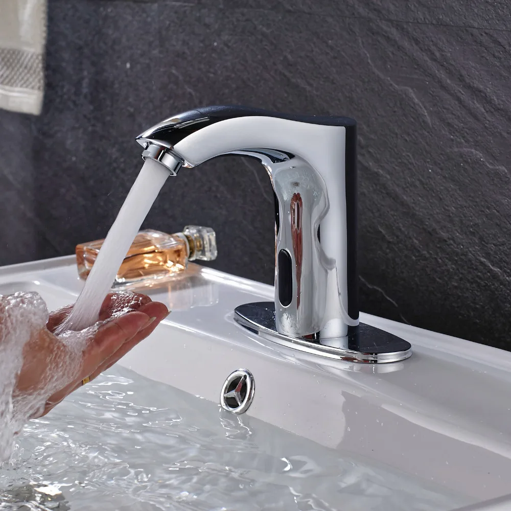 Автоматический смеситель для ванной комнаты с сенсорным датчиком