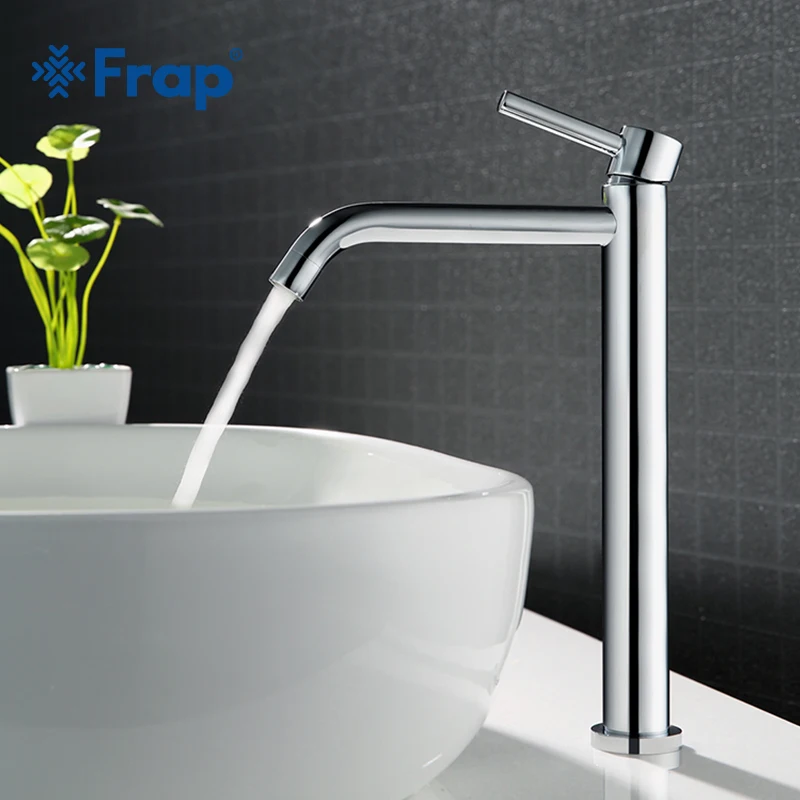 

NEW Frap high quality Tall bath sink faucet bathroom slim hot and cold basin water mixer tap bathroom single sink faucet