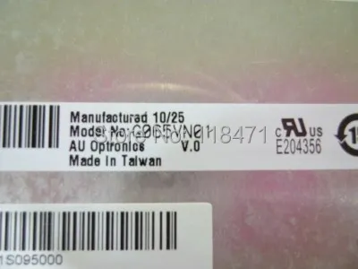 6 5 дюймов ЖК-дисплей Панель G065VN01 V0 Дисплей 600*480 Экран LVDS 1 ch 6-бит 500 cd/m2 | Электронные