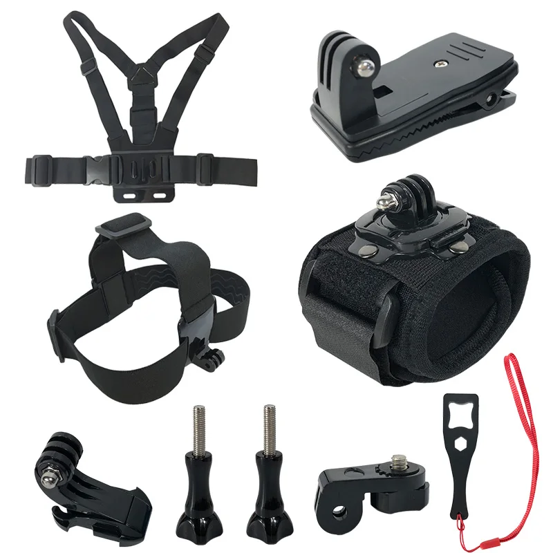 Комплект аксессуаров для нагрудного ремня и повязки на голову Gopro Hero 6 5 4 xiaomi yi 4k