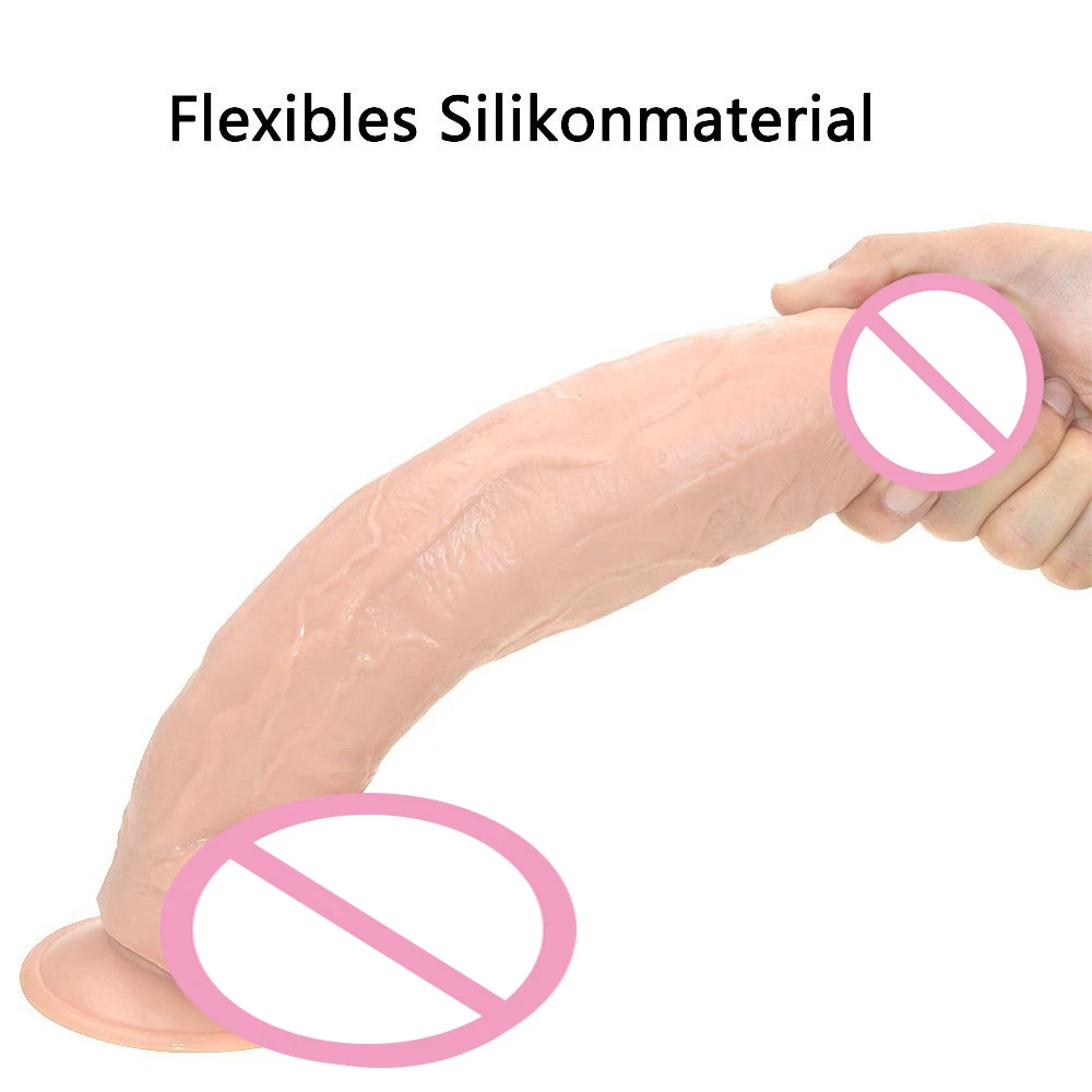 Сверхтолстый огромный фаллоимитатор 12 дюймов очень большой реалистичный