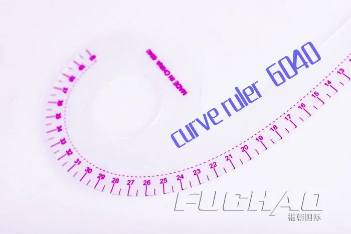 Пластиковая изогнутая линейка специальная для одежды 6040 40 используемая