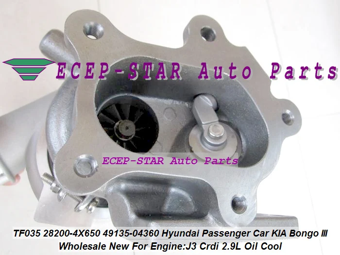 Турбо TF035HM 28200-4X650 282004X650 49135-04360 49135 04360 для Hyundai пассажирского автомобиля KIA Bongo III