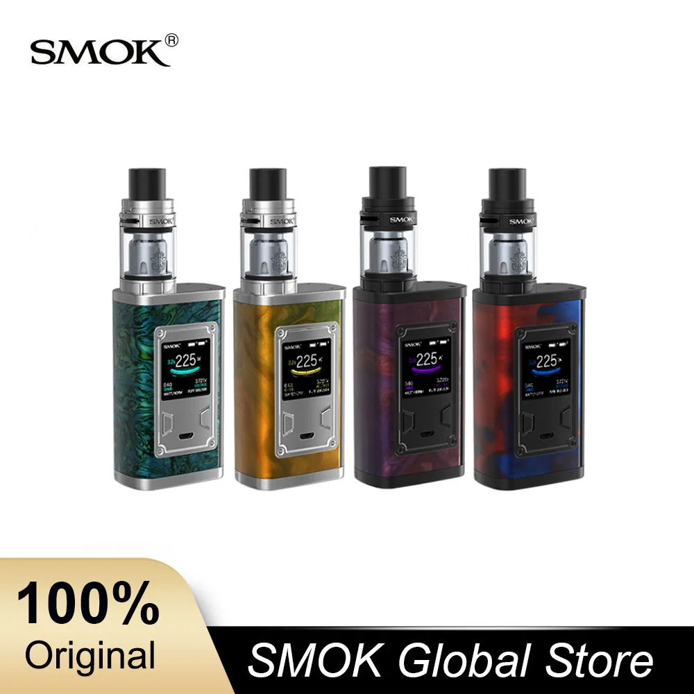 SMOK Majesty комплект из смолы с TFV8 X Baby Tank & 225 W Box Mod VS Alien Kit|smok kit|mod boxmod box kit |