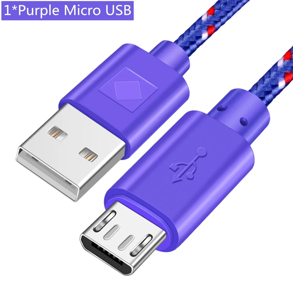 Кабель Micro usb type-C ROMICHW 1 м 2 м 3 м нейлоновый кабель для быстрой зарядки для samsung Xiaomi huawei LG Android Micro usb type-C USB шнур