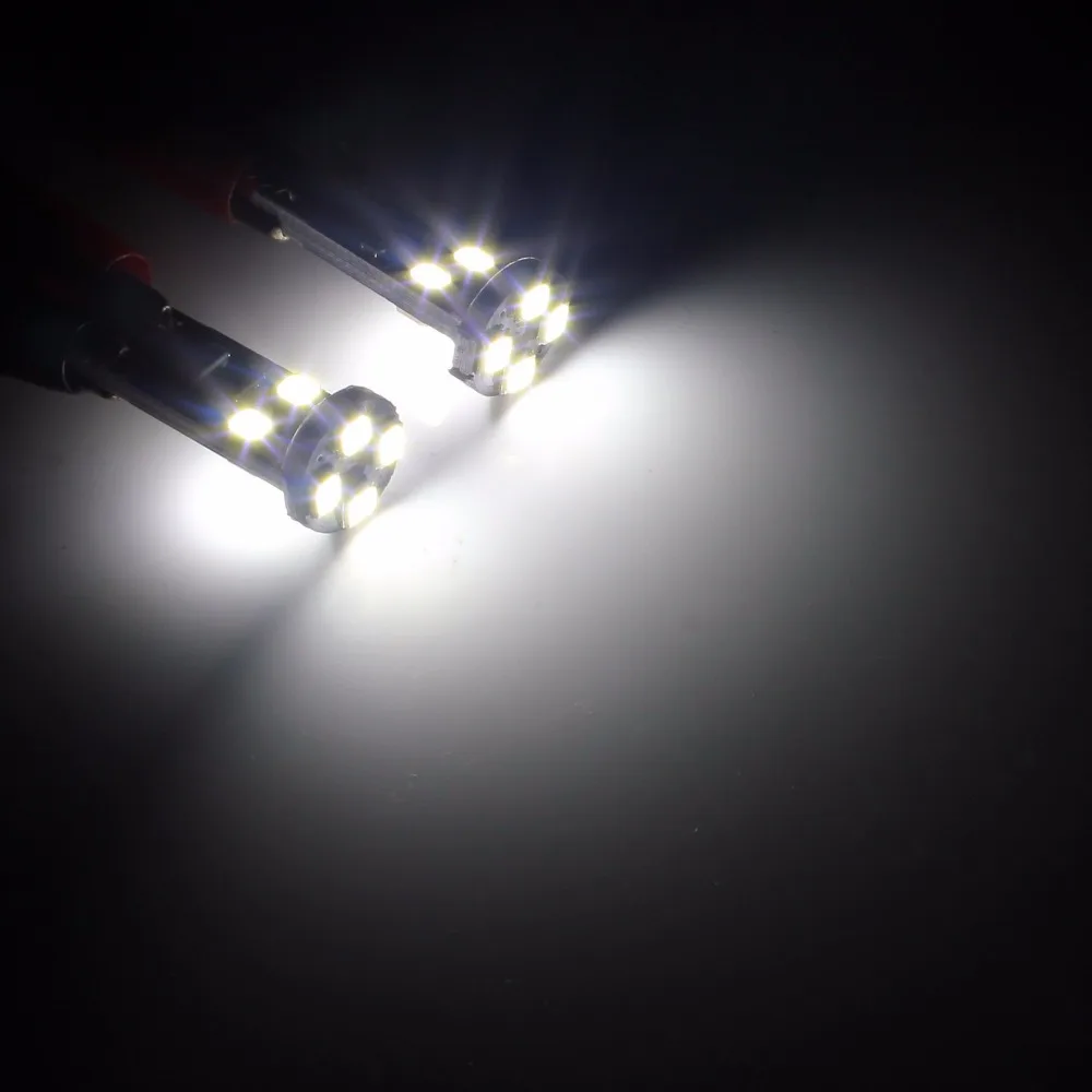 2 шт. автомобильные светодиодсветодиодный лампы T10 W5W 194 Canbus 8 SMD