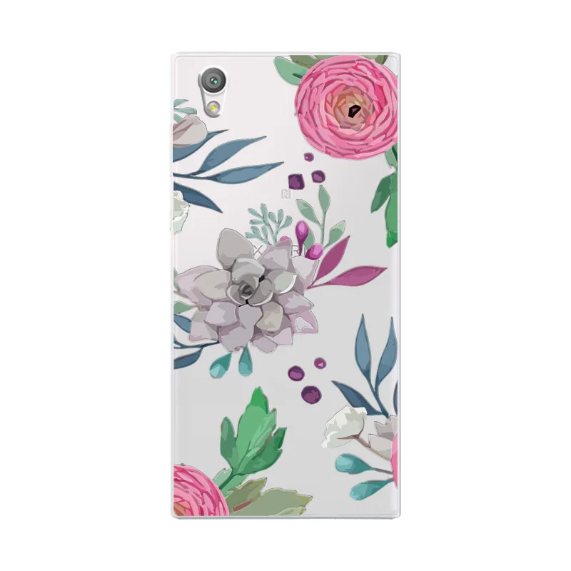 B03 Чехол с объемными рельефными кружевными цветами для sony Xperia L1 XZ1, компактный чехол с милым котом для телефона sony XA1 Ultra XA2 Ultra Coque - Цвет: B03