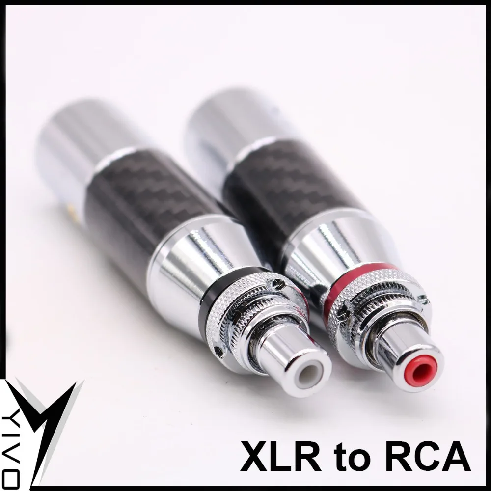 4 шт. XSSH аудио 3 контактный разъем Черный XLR Сделано в Китае углеродного волокна