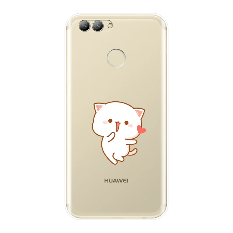 Чехол для Huawei Nova Smart Lite 2017 мягкий силиконовый чехол задней панели с надписью Love 2i 2