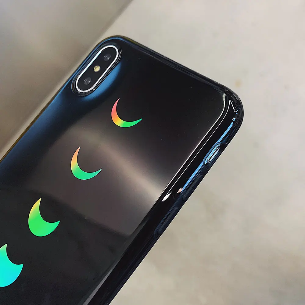 KISSCASE красочный лазерный стеклянный чехол Aurora для IPhone X Xs MAX XR 6 S 7 8 Plus красивый