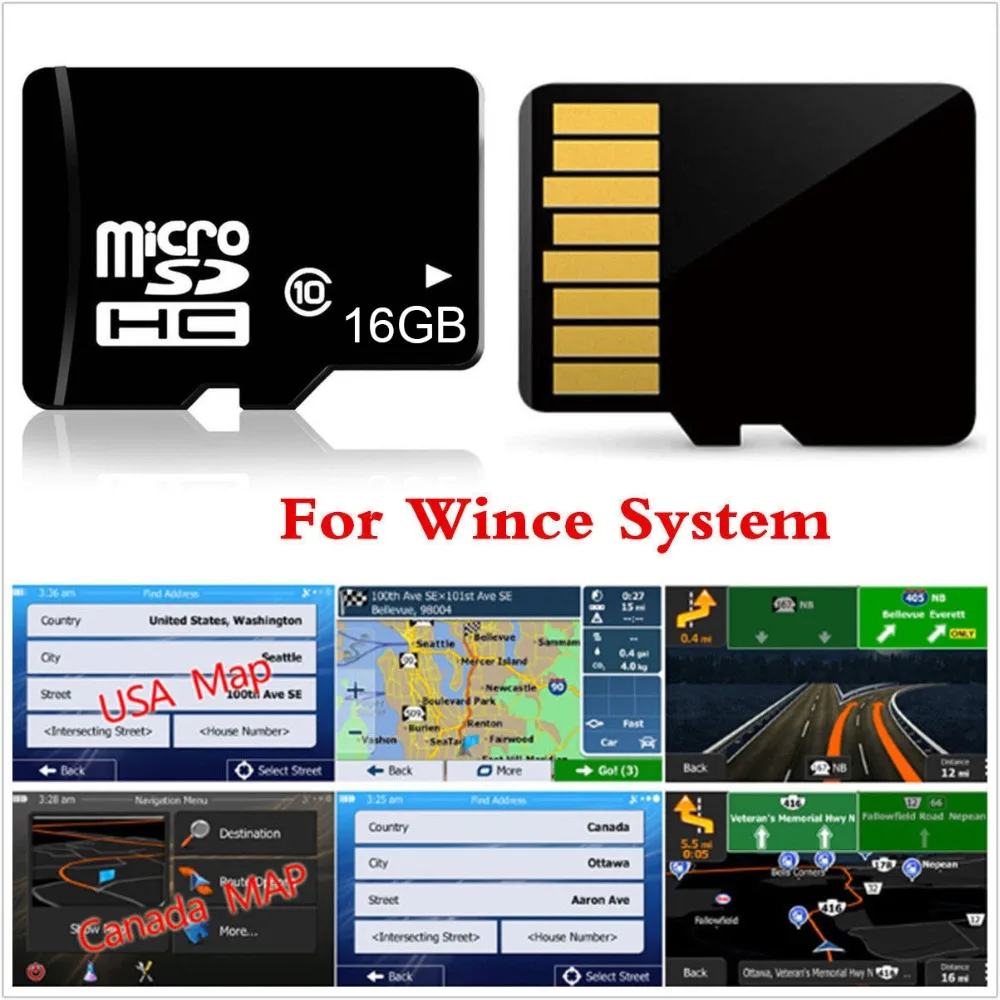 16 Гб Micro SD карта автомобиля gps навигация 2018 Карта Программное обеспечение для