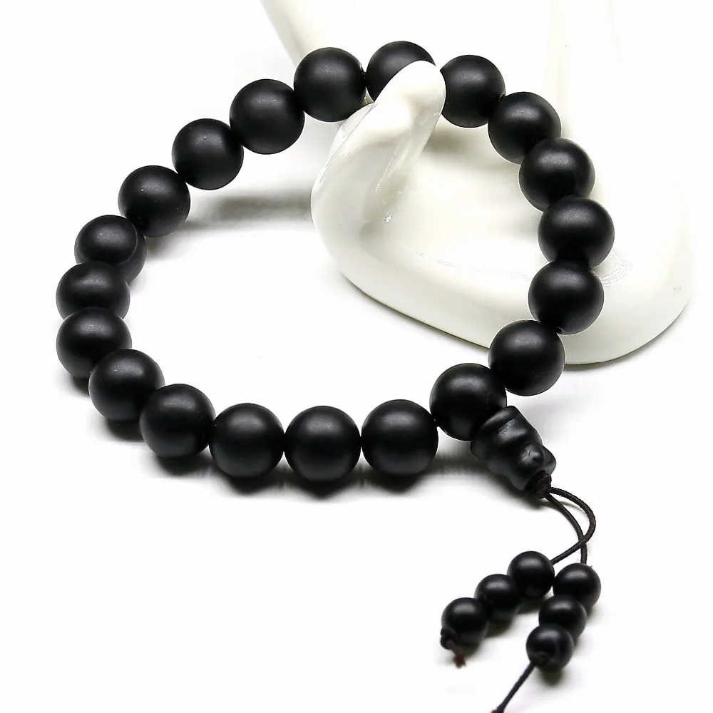 100% натуральный черный Бянь камень энергия здоровья браслет для мужчин здоровье 10
