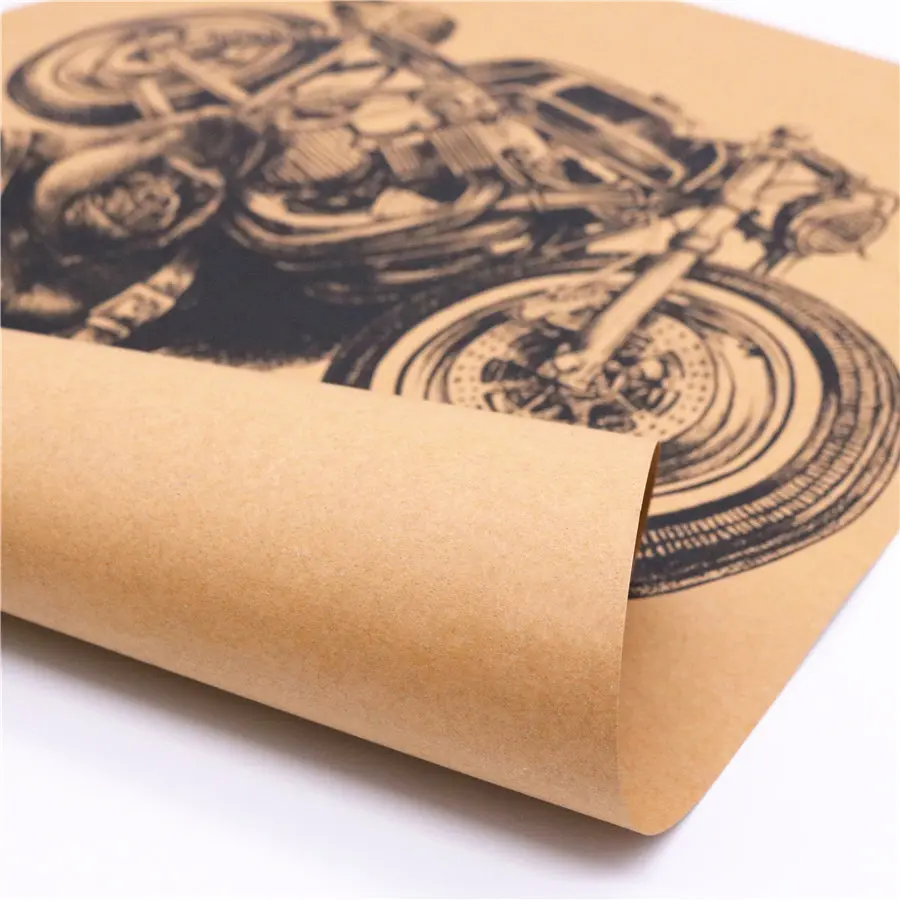 Винтажный постер из крафт бумаги 45 5x31 5 см|kraft paper poster|wall stickerpaper poster |