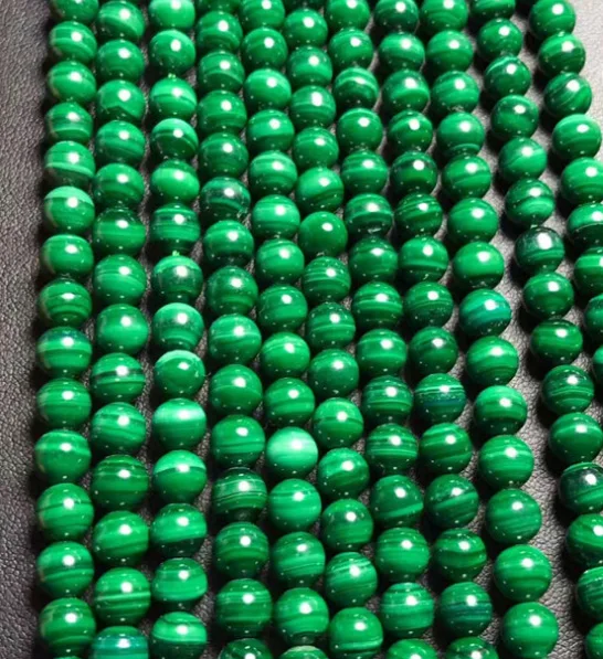 

6mm Natural Malachite Stone Beads For Jewelry Diy Bracelet Beads ,Fine Malachite Stone Jewelry beads Strand 15"