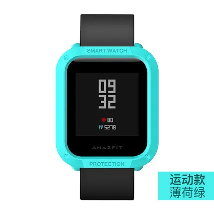 1 PC защитный чехол для часов для Xiaomi Huami Amazfit Bip Bit Youth Watch PC Shell Frame для Amazfit Bip аксессуары для часов - Цвет: 1