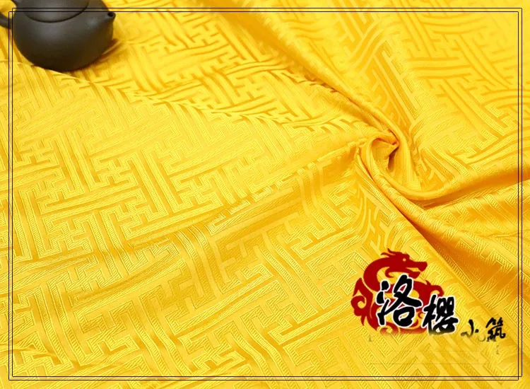 Ширина 75 см китайский стиль Hanfu Cheongsam костюм Hanfu тканый Дамасская парча ткань Great Wall под старину на полярда