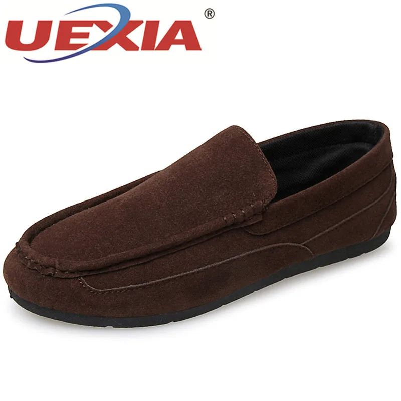 UEXIA Новое поступление замшевые Для мужчин повседневная обувь модные дешевые