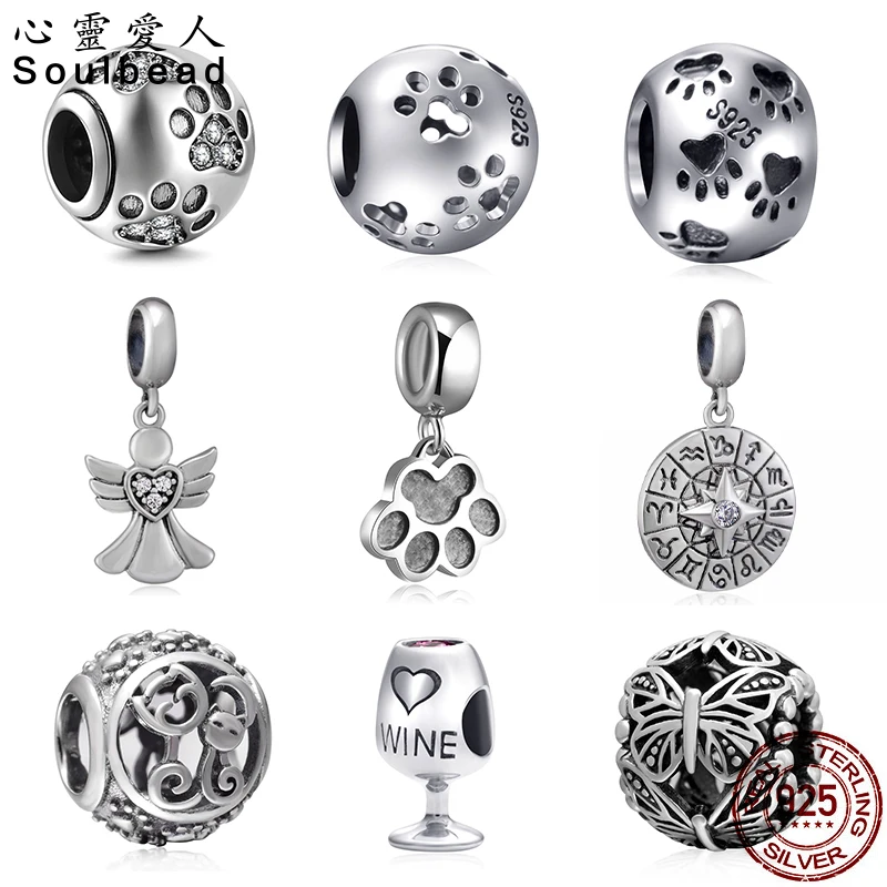 Серебряный шарм из австрийского кристалла Soulbead Шарм подходит для браслета Pandora