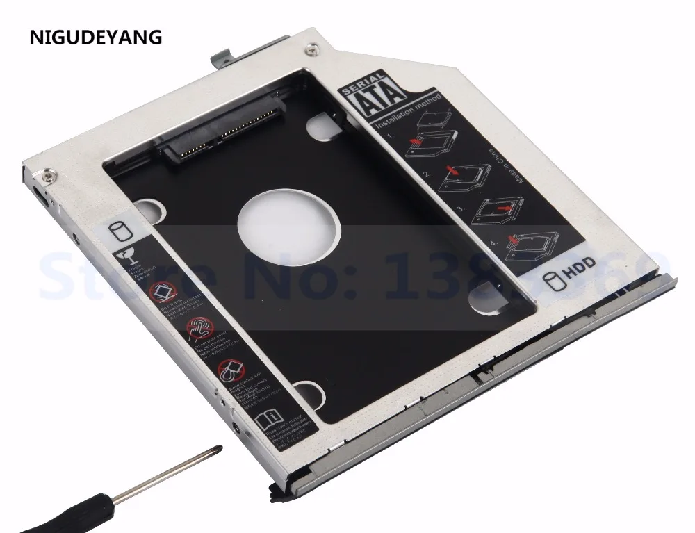 SATA 2 й жесткий диск SSD HDD модуль Caddy адаптер для HP EliteBook 2560P 2570p с рамкой и
