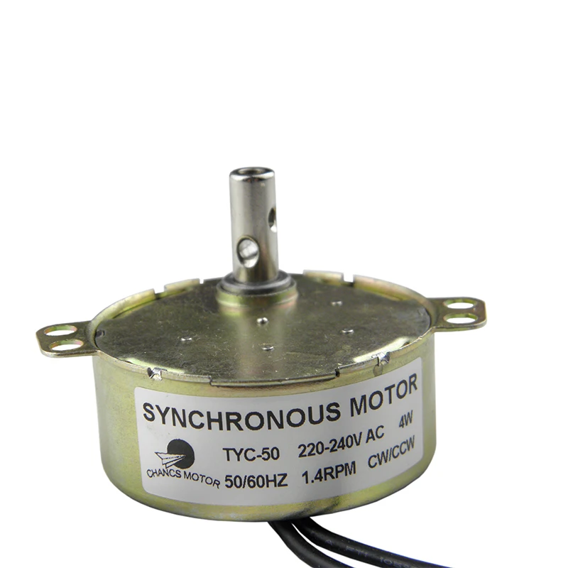 CHANCS TYC-50 220 в постоянный магнит синхронный электродвигатель переменного тока 1,4 об/мин CW/CCW низкооборотный двигатель