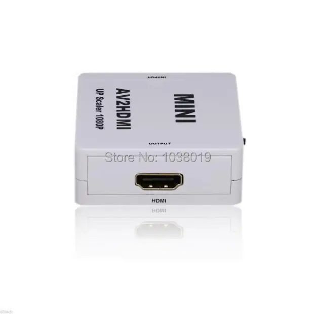 RCA AV к HDMI Лучшая цена бесплатная доставка конвертер адаптер мини композитный CVBS