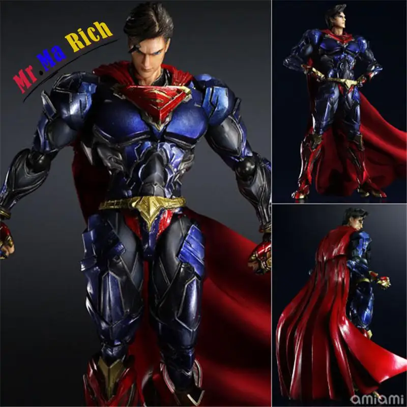 Square IX Play Arts Kai Dc Comics Супермен Brinquedos ПВХ фигурка Коллекционная модель куклы детские