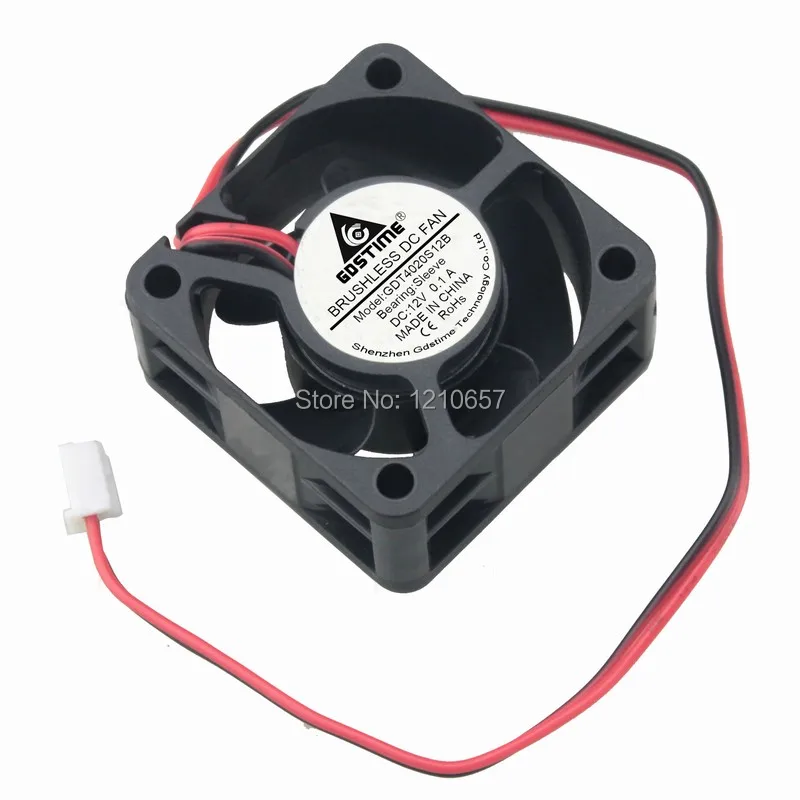 100 кулер gdstime 2Pin 12 V 4020 s 40 мм 40x40x20 DC вентилятор охлаждения светодиодная подсветка