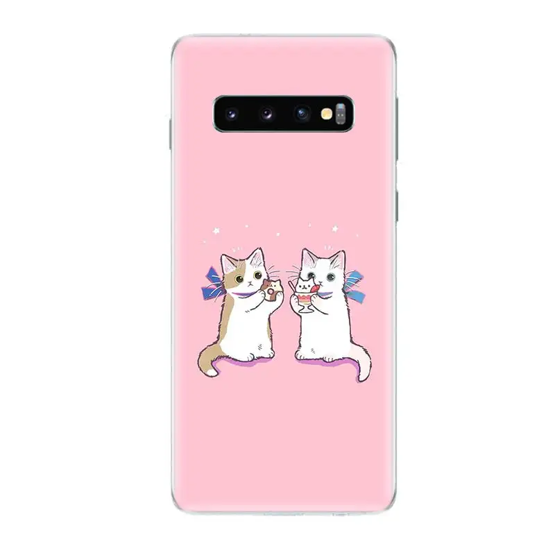 Художественный Кот модные Бисер для украшения samsung Galaxy S9 S8 A6 A8 Note 9 8 S7 S6 край J4 J6 +