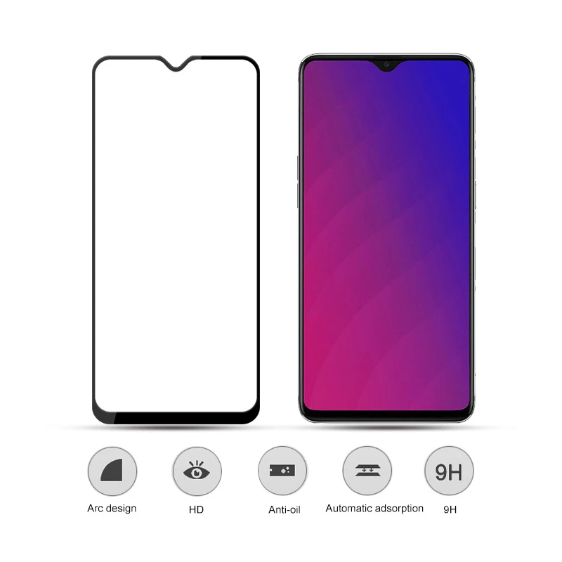 3D протектор экрана для OPPO R17 Pro Полное покрытие 9H Защитная пленка Закаленное