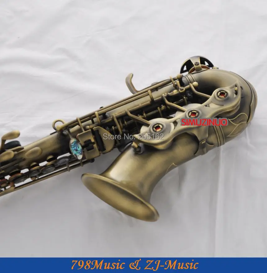 Античный Сопрано саксофон Bb изогнутый Sax высокое F # чехол|soprano saxophone|antique soprano