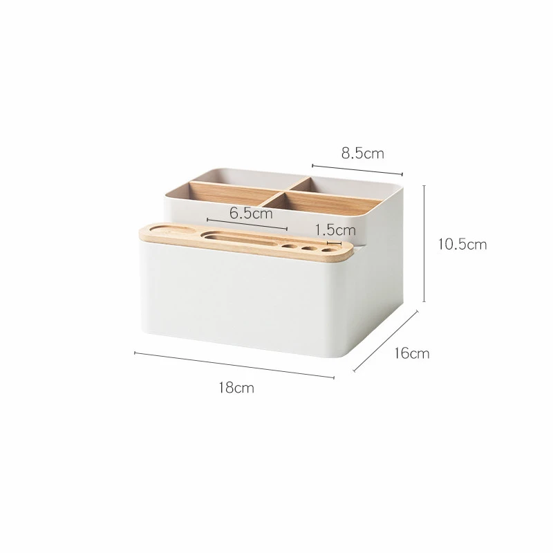 Японские Бамбуковые коробки многофункциональная настольная емкость Макияж