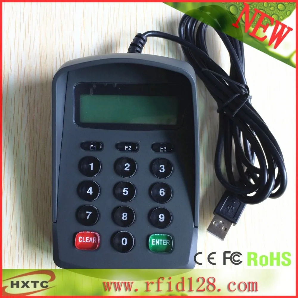 Usb ACSII формат 15 клавиши клавиатуры цифровой клавиатурой Numpad / Pin Pad с жк подключить