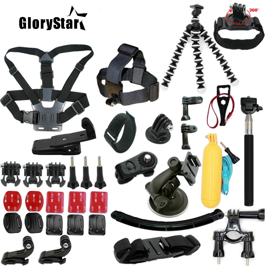 

For Gopro Hero 5 Accessories Set For Gopro Hero 5 black hero5 session gopro 4 hero4 session gopro accessories For Xiaomi yi