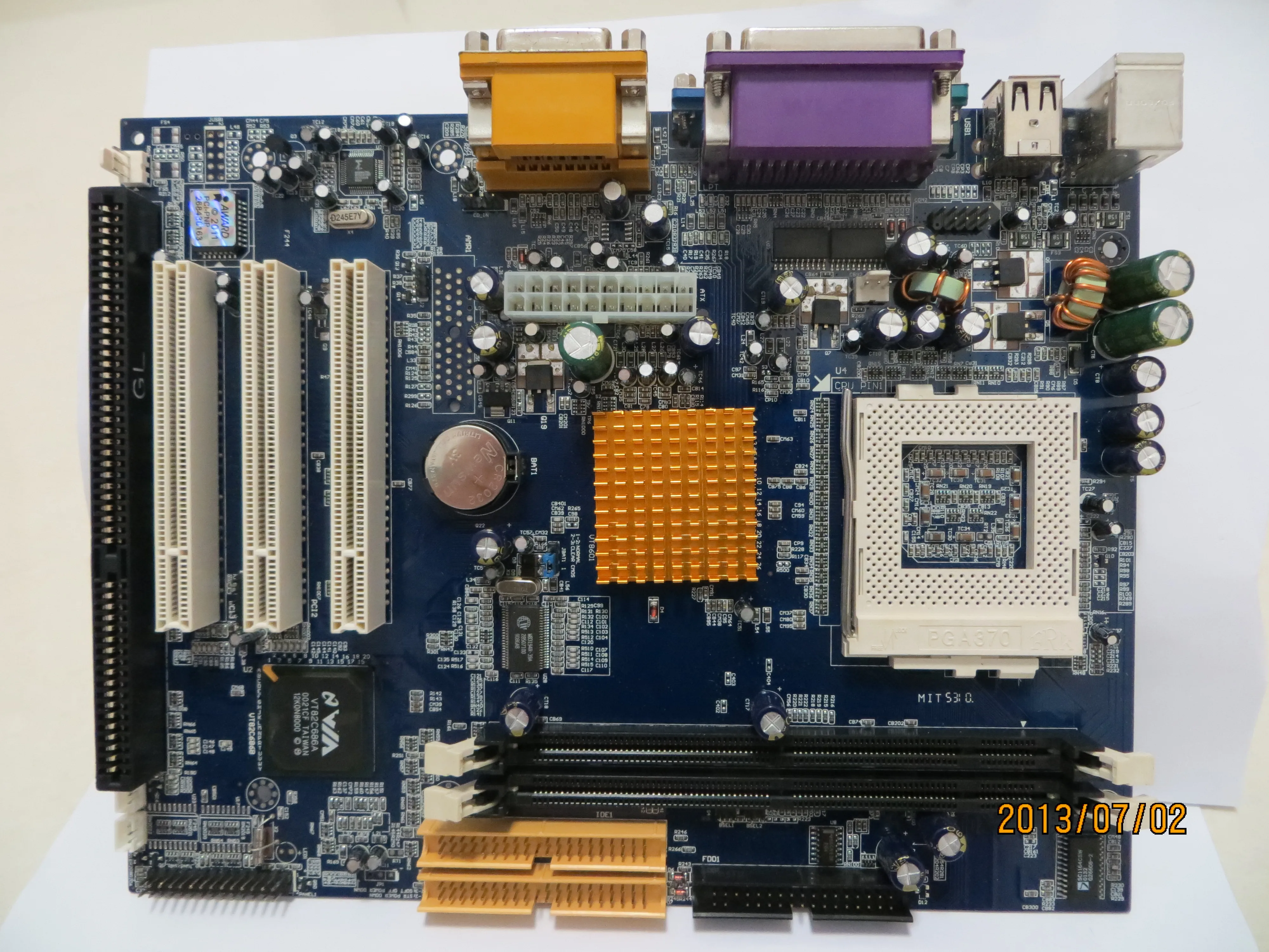 Розетка 370 CPU Промышленная материнская плата с 3 * PCI ISA AMR | Компьютеры и офис