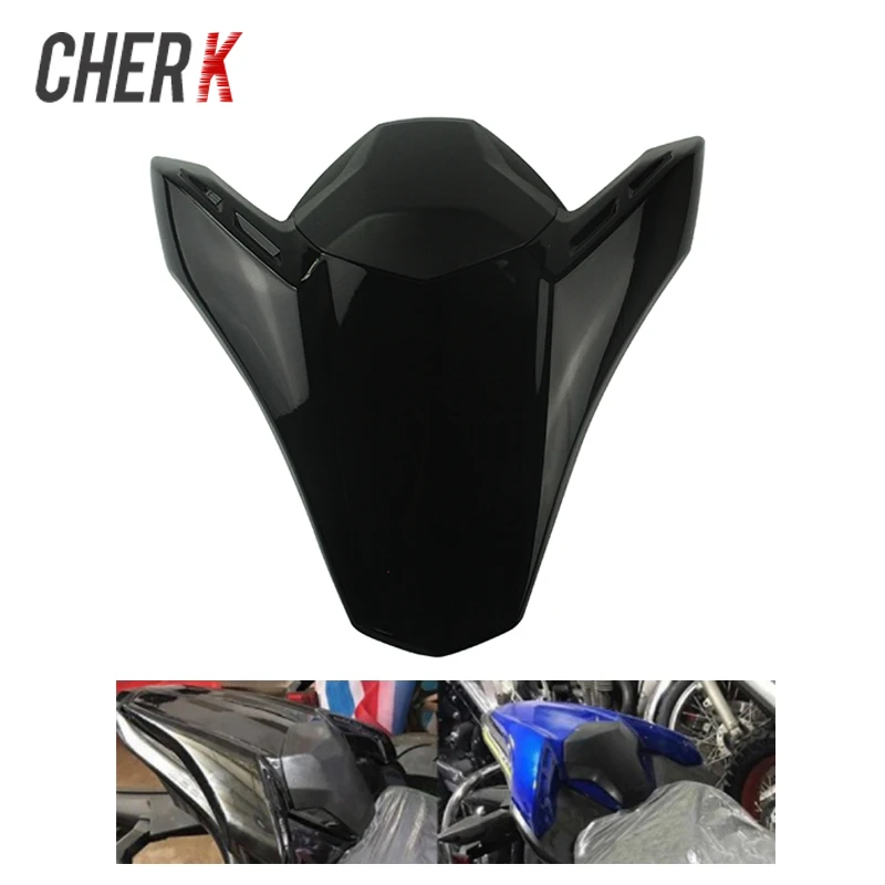 Черная пластиковая крышка заднего сиденья мотоцикла Cherk для капота Kawasaki Z900 Z 900 2018
