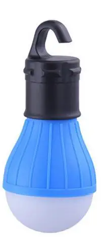 blue Мини портативный фонарь Палатка светильник Светодиодный лампа аварийная лампа водонепроницаемый подвесной фонарик с крюком для кемпинга 4 цвета 3* AAA - Цвет: blue