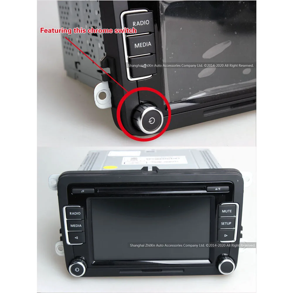 Автомобиль sreteo Радио RCD510 двойной DIN полный сенсорный экран USB MP3 6CDs AUX OPS для Volkswagen Golf Tiguan Touran Passat Caddy Polo