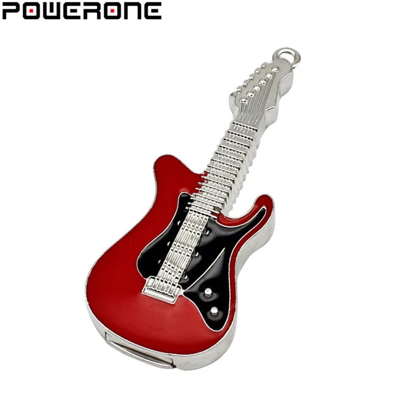 Металлический USB флеш накопитель POWERONE в форме электрогитары 64 ГБ 8 16 32 ГБ|memory
