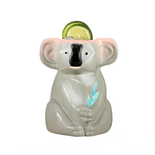 B Милые Гавайские кружки Koala Tiki, Коктейльная кружка, пивная кружка для напитков, кружка для вина, керамическая кружка Ku. Ku. Kauioo, барные инструменты для вина, аксессуары - Цвет: B