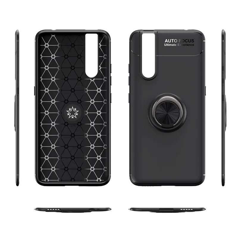 Чехол для VIVO V15 S1 чехол V1831A 6 53 дюйма держатель кольца на палец Мягкий бампер