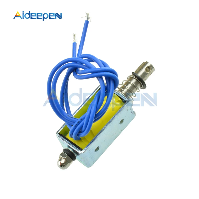 ZYE1 0530 катушка соленоида с открытой рамой DC 12V 1A 10 мм ход Mayitr миниатюрный толкатель